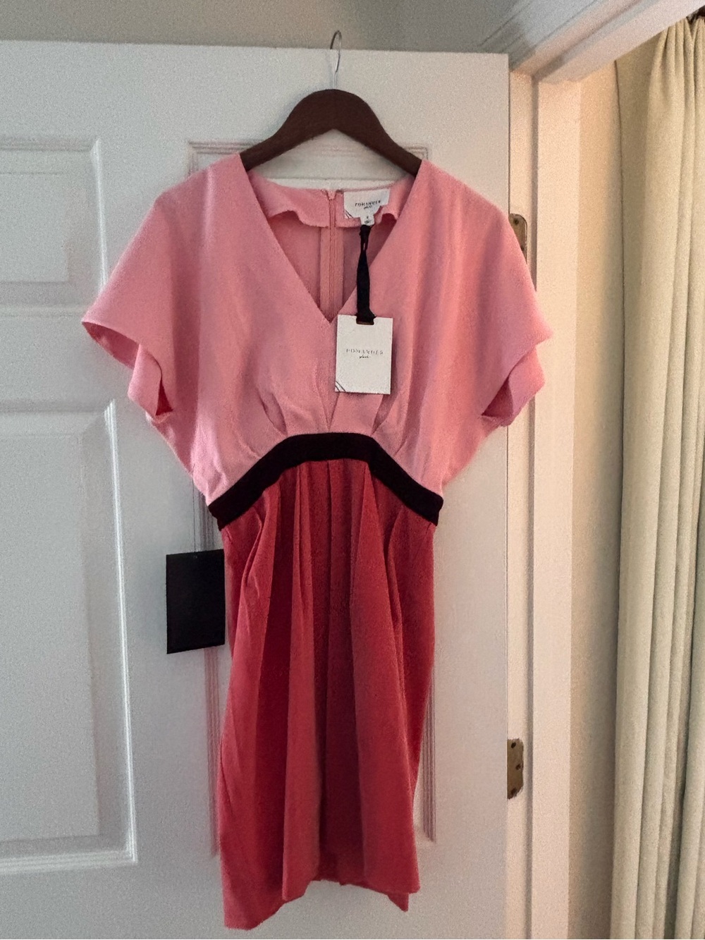 NWT Tuckernuck Pomander Place Pink and Coral Mini Dress Size Small